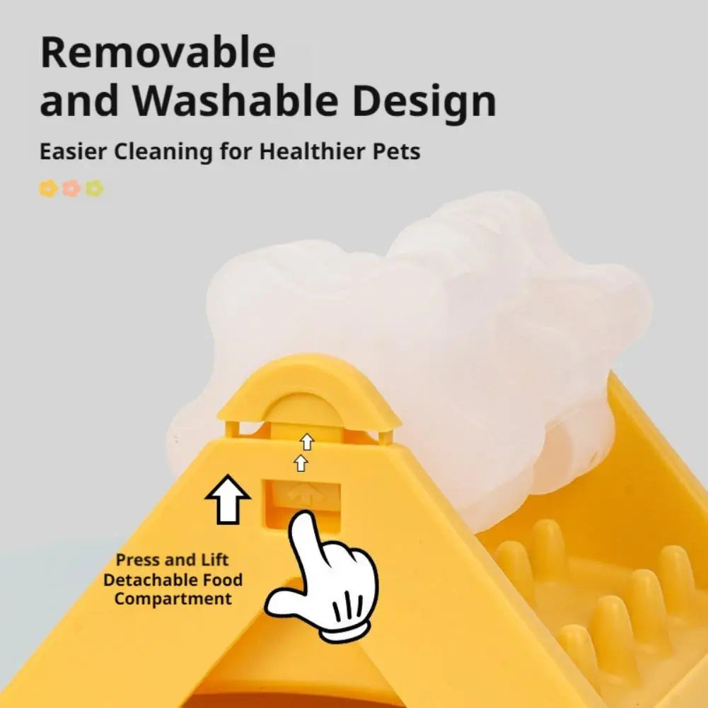 Dog Food Dispenser All-Day Fun Puzzle Feeder Toy Safe