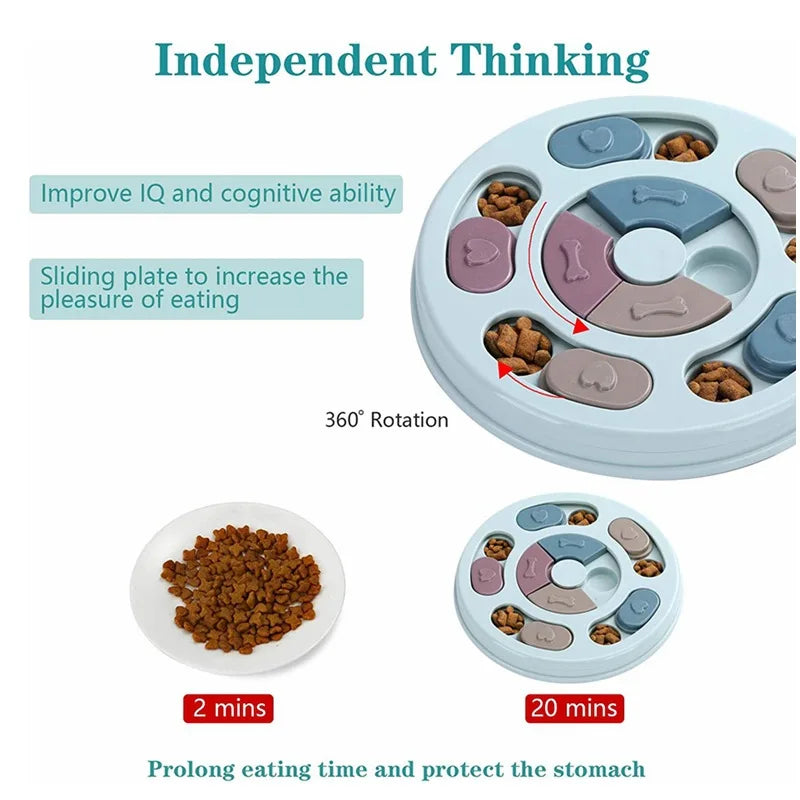 Dog Food Hiding Bowl, Slow Food Training