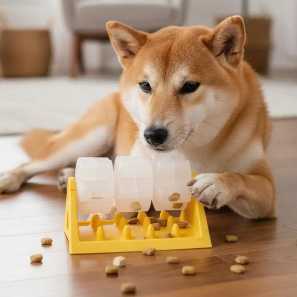 Dog Food Dispenser All-Day Fun Puzzle Feeder Toy Safe