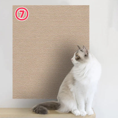 Trimmable Self-Adhesive Carpet Cats Scratch Board Wall Anti