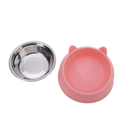 Cat Dog Bowl 15 Degrees Raised Non Slip Puppy Base Cat Food