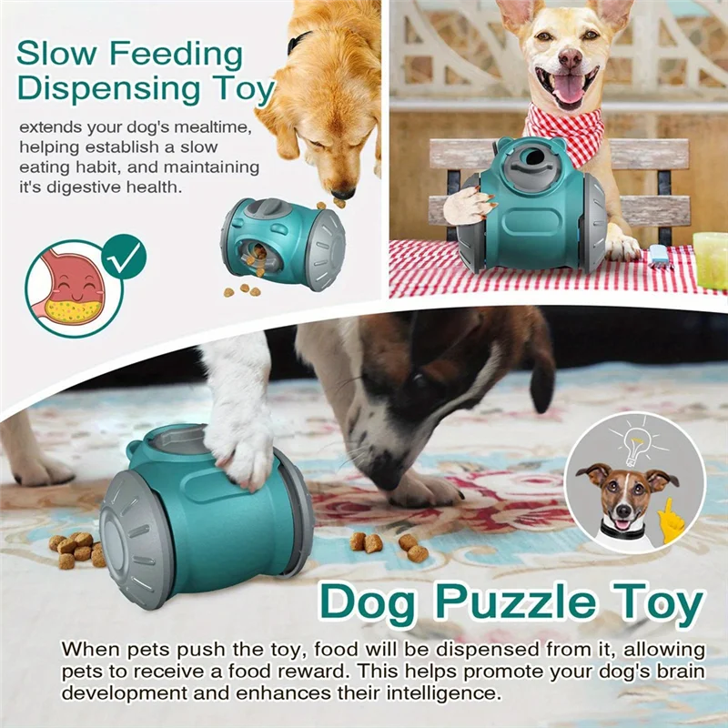 Dog Pet Food Dispenser For Dog Cats Interactive Game IQ