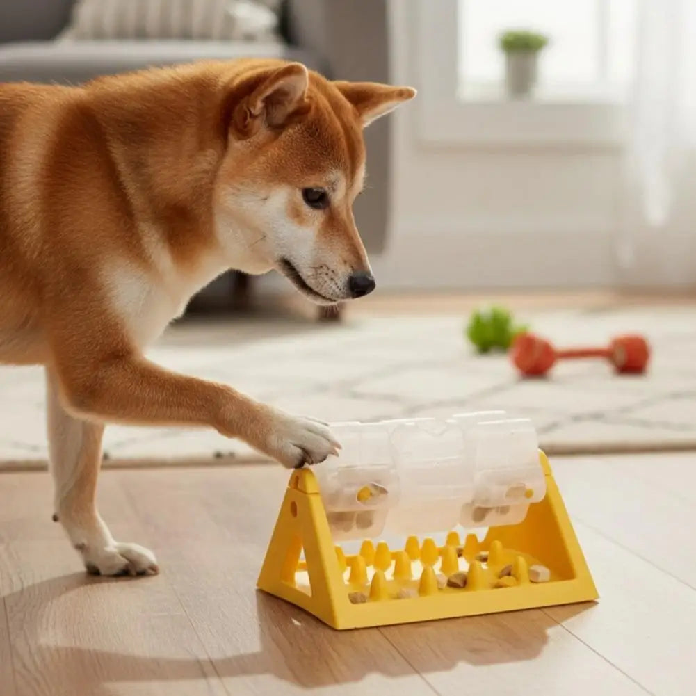 Dog Food Dispenser All-Day Fun Puzzle Feeder Toy Safe