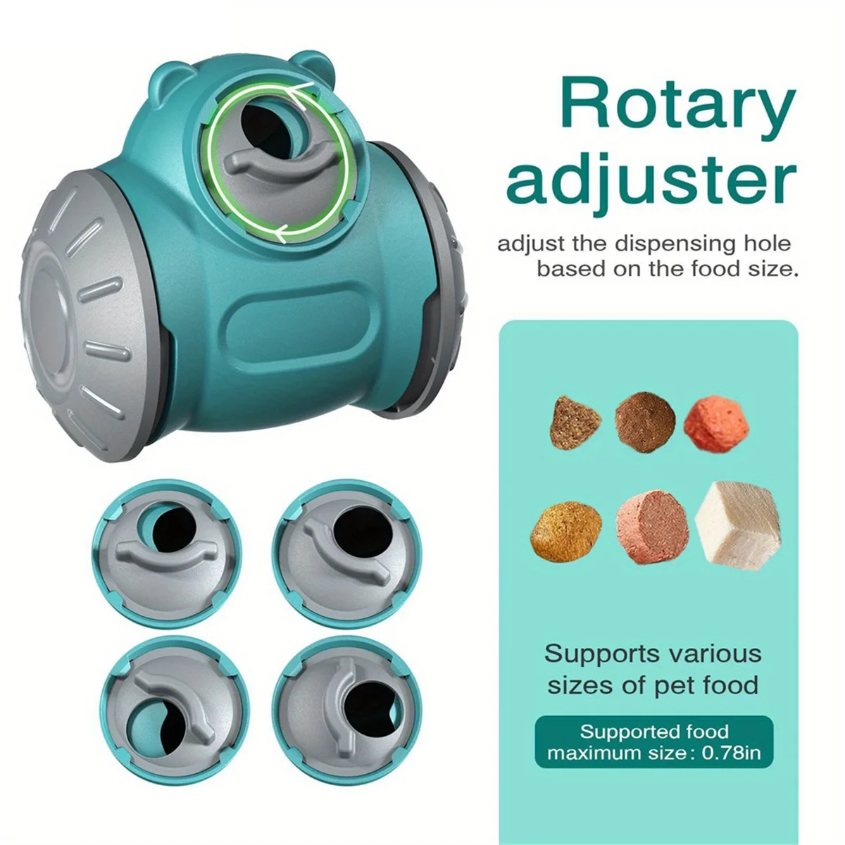 Dog Pet Food Dispenser For Dog Cats Interactive Game IQ