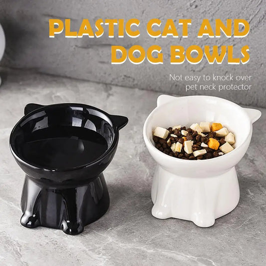 New Cat Bowl Large-capacity Large-diameter Plastic Pet Food