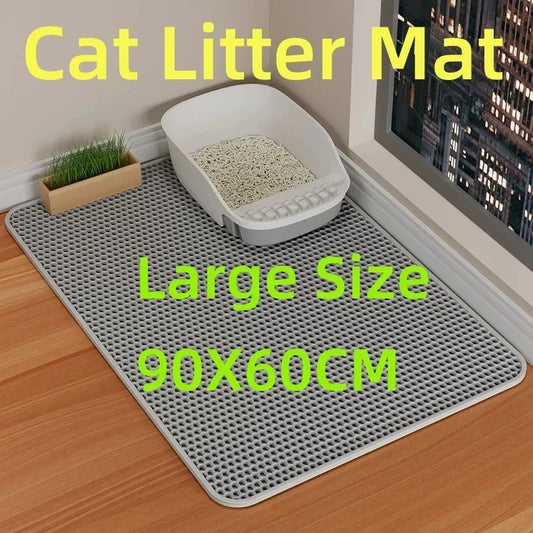 Cat Litter Mat — Waterproof Double Layer 90x60cm