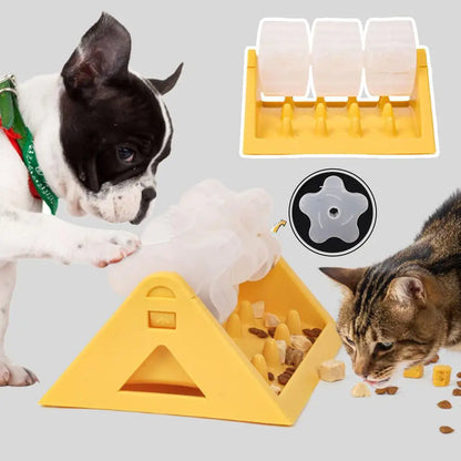 Dog Food Dispenser All-Day Fun Puzzle Feeder Toy Safe