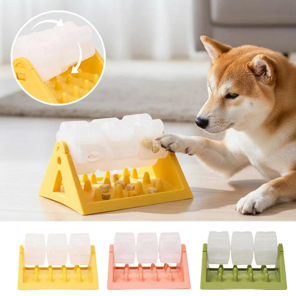 Dog Food Dispenser All-Day Fun Puzzle Feeder Toy Safe