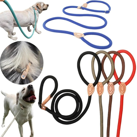 Heavy Duty Dog Training Leash — Slip Rope Lead