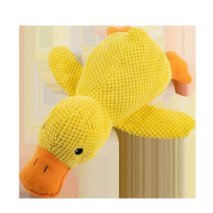 Dog toy plush companion sleeping duck bite resistant teeth