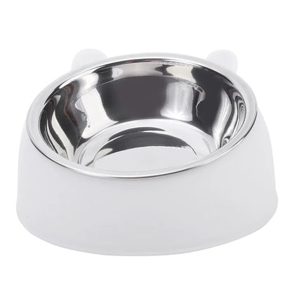 Cat Dog Bowl 15 Degrees Raised Non Slip Puppy Base Cat Food