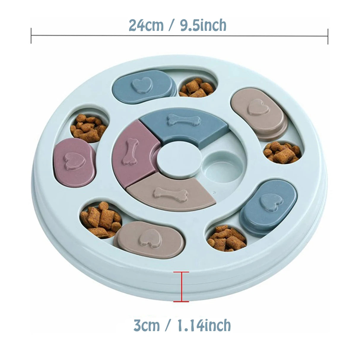 Dog Food Hiding Bowl, Slow Food Training