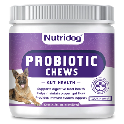 Anti-allergic & hip joint & calming & probiotic dog food for dogs full stage comprehensive nutrition-120 soft chews