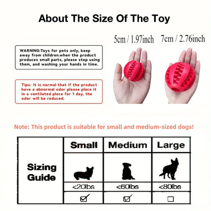 Dog Toy Ball, Nontoxic Bite Resistant Toy Ball