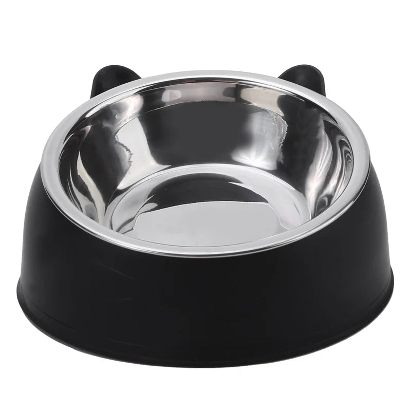 Cat Dog Bowl 15 Degrees Raised Non Slip Puppy Base Cat Food
