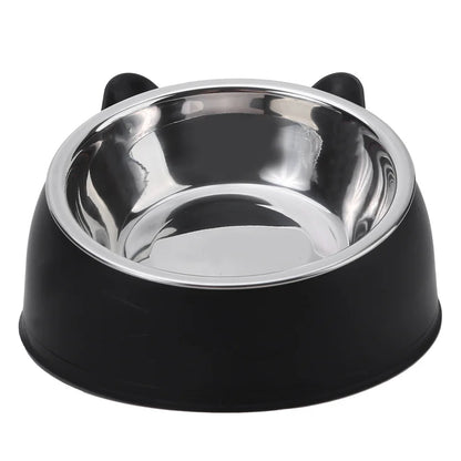 Cat Dog Bowl 15 Degrees Raised Non Slip Puppy Base Cat Food